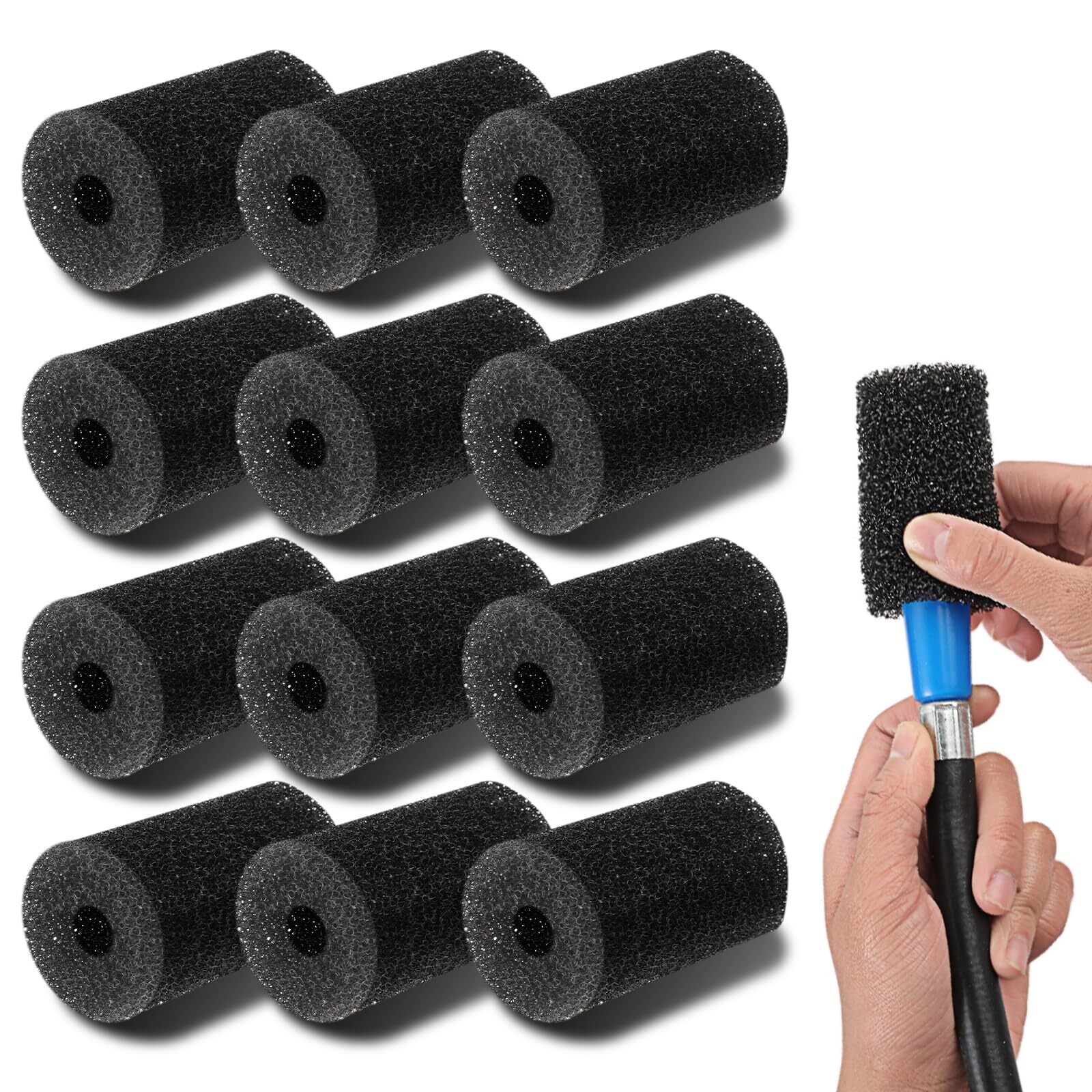 For Polaris Pool Cleaner Parts, 12 Pack Sweep Hose Tail Scrubbers for Sweep