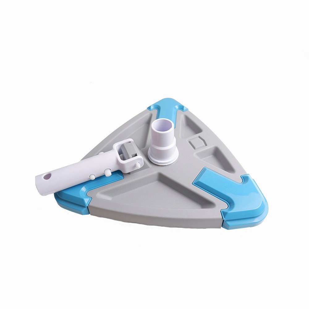 Triangle Pool Brush for Swimming Pools and Fish Ponds with Fastener System