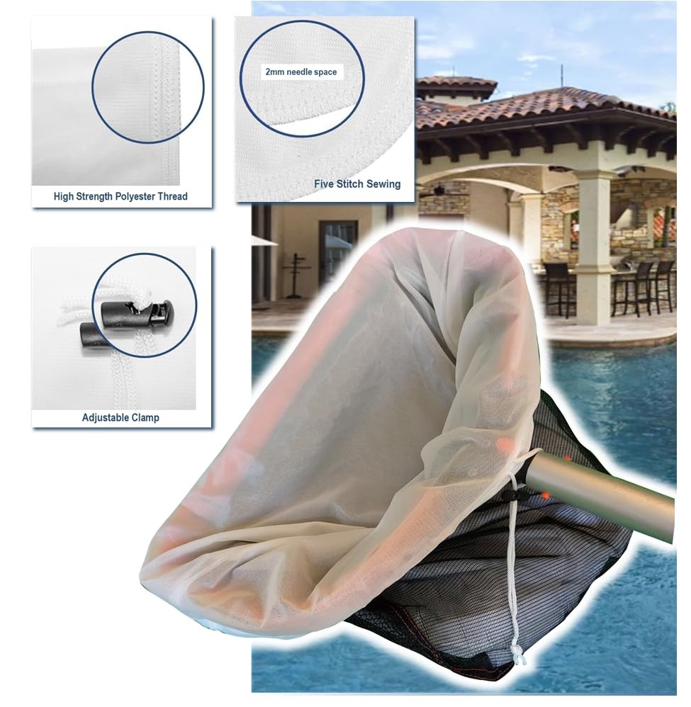 Fine Mesh Pool Net Skimmer Insert Transforms Any Deep Net Into Accessories 1PC