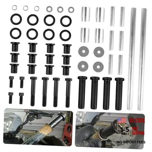 Rear Left & Right A-Arm Bushing Shafts Blots Kit Compatible with Polaris