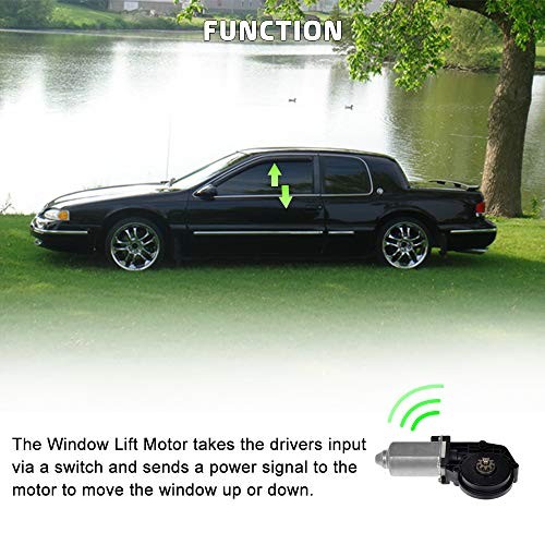 Power Window Lift Motor Replacement Compatible with Ford F150 Front Left Side