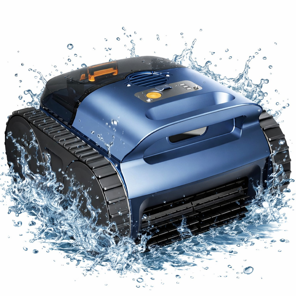 Robotic Pool Cleaner for Inground Pools Floor, Wall and Waterline Cleaning