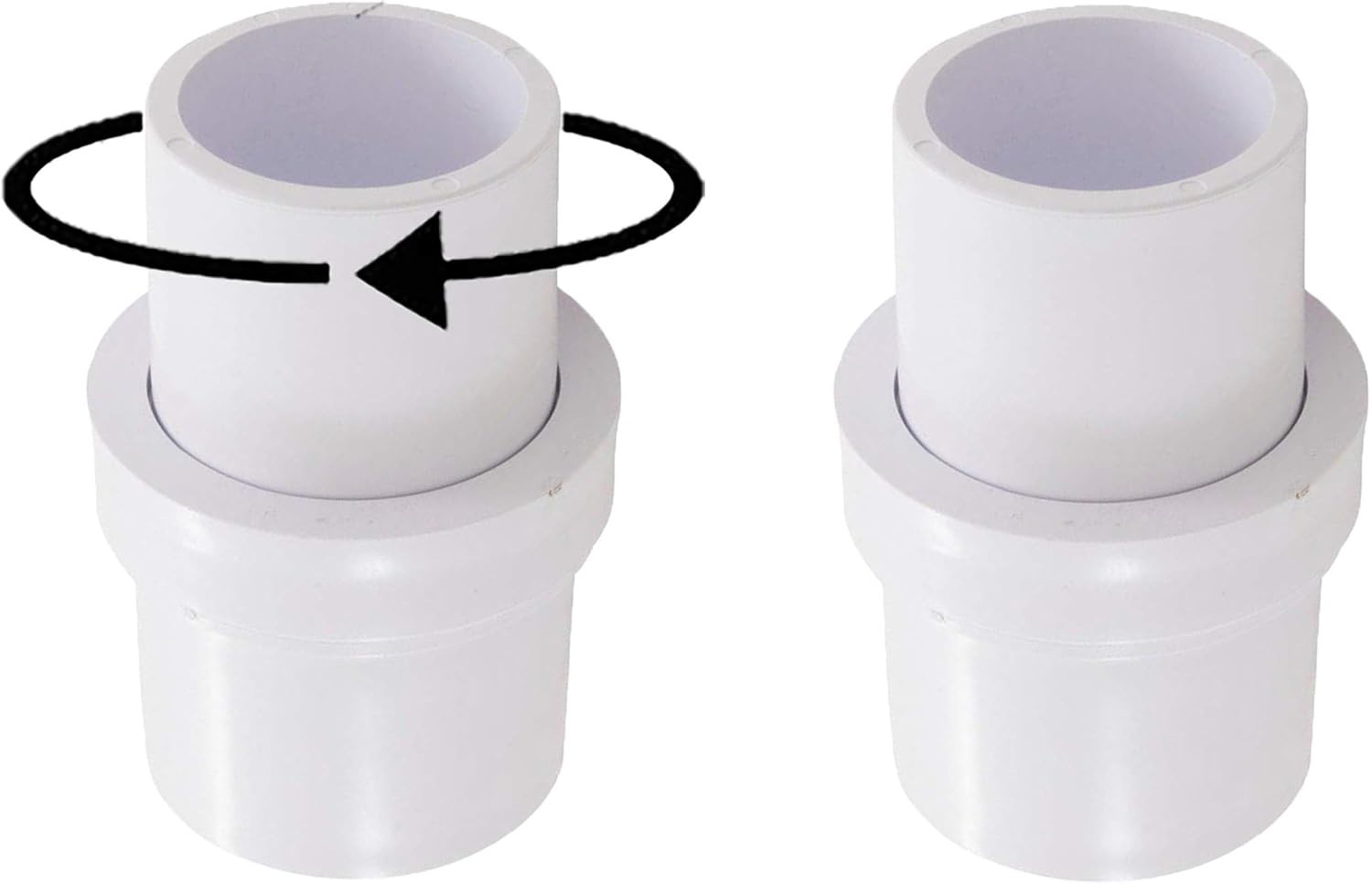1-1/2&Prime; Pool Vacuum Head Swivel Adapter Connector for Manual Vac Vacuum Head R…