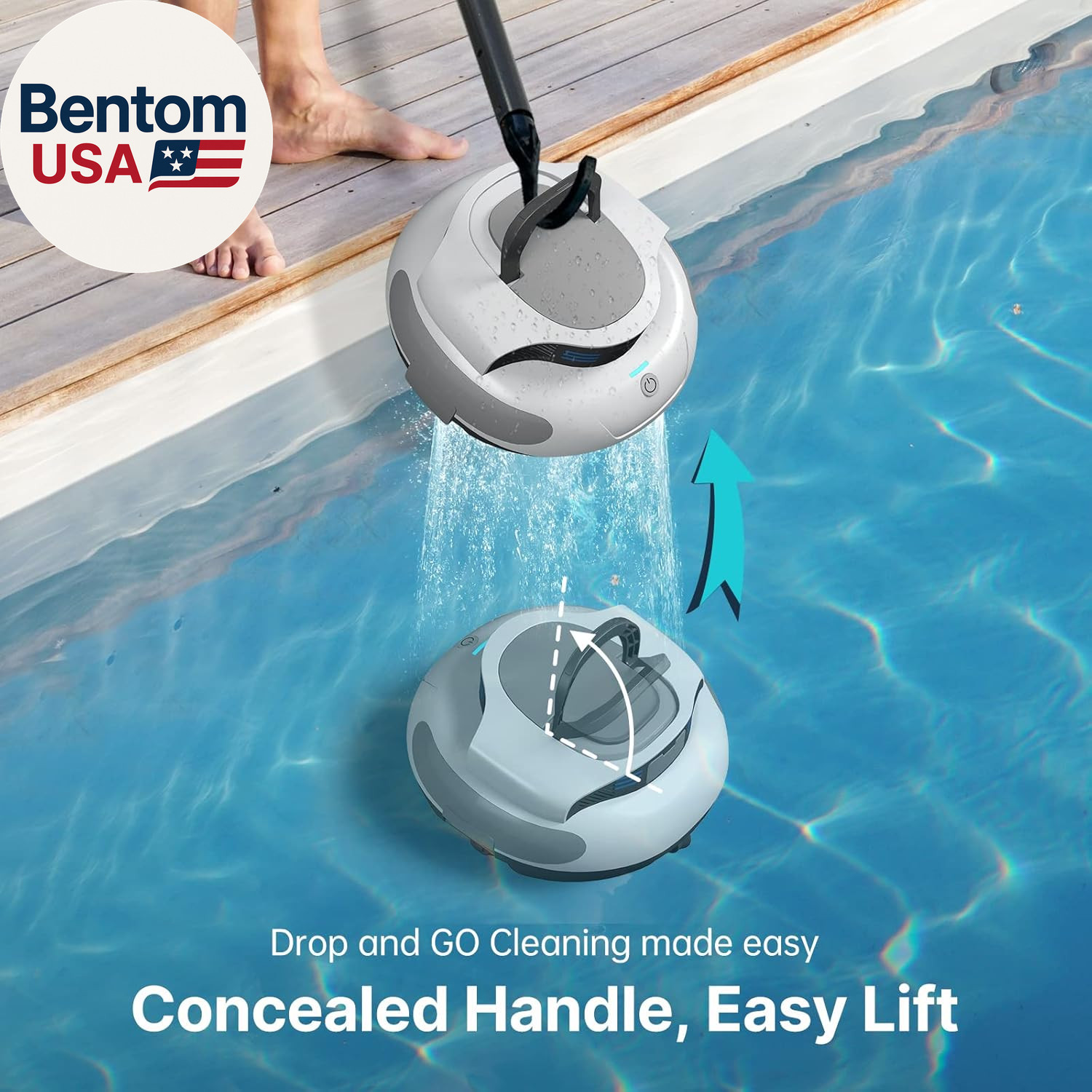 Self-Parking Automatic Pool Vacuum for up to 35 Ft Inground & Above-Ground Pools