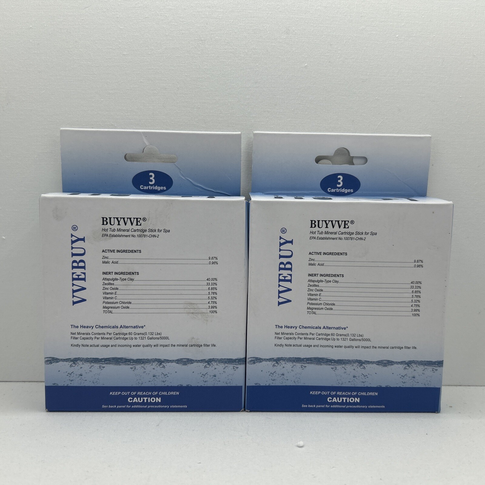 VVEBUY HOTUBJOY Lot Of 2 Mineral For Spa Floating System & Inline System 6cnt