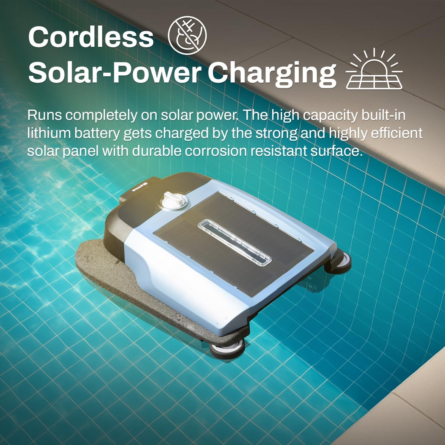 Betta Flex Solar Powered Robotic Pool Skimmer Cordless