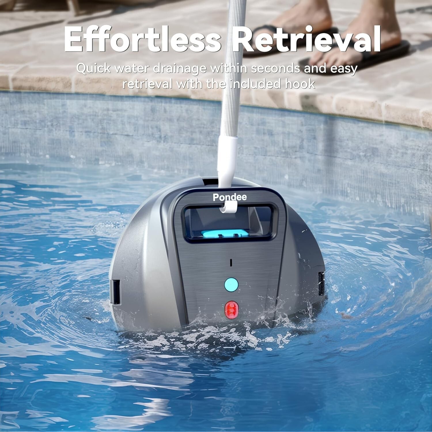 X1 Pool Vacuum Robot, Cordless Robotic Pool Cleaner with 120 Mins Runtime