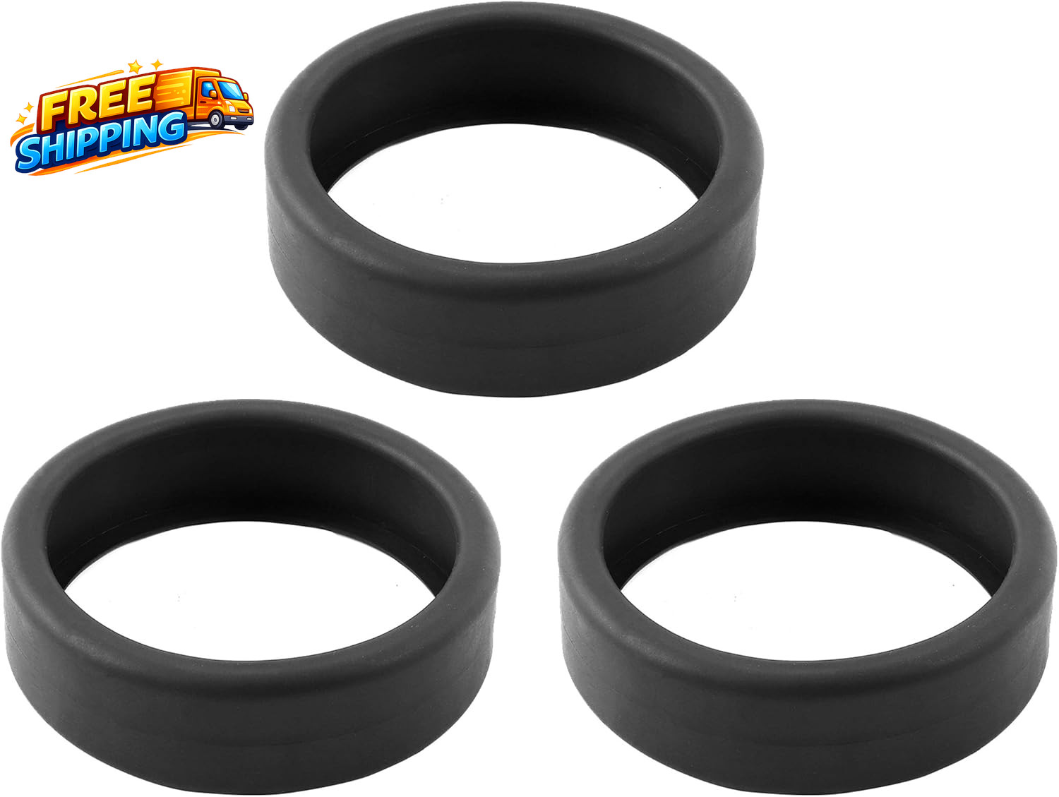 (3-Pack) Pool Cleaner Tires, 48-232 Replacement Compatible with Zodiac Polaris