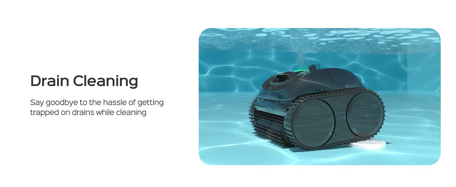 WYBOT C1 Pool Cleaner Wall Climb Cordless Robotic Pool Robot In-Ground Pools NEW