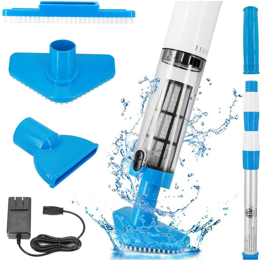 3 IN 1 Portable Pool Vacuum Cleaner Cordless Rechargeable Handheld Pool Cleaner
