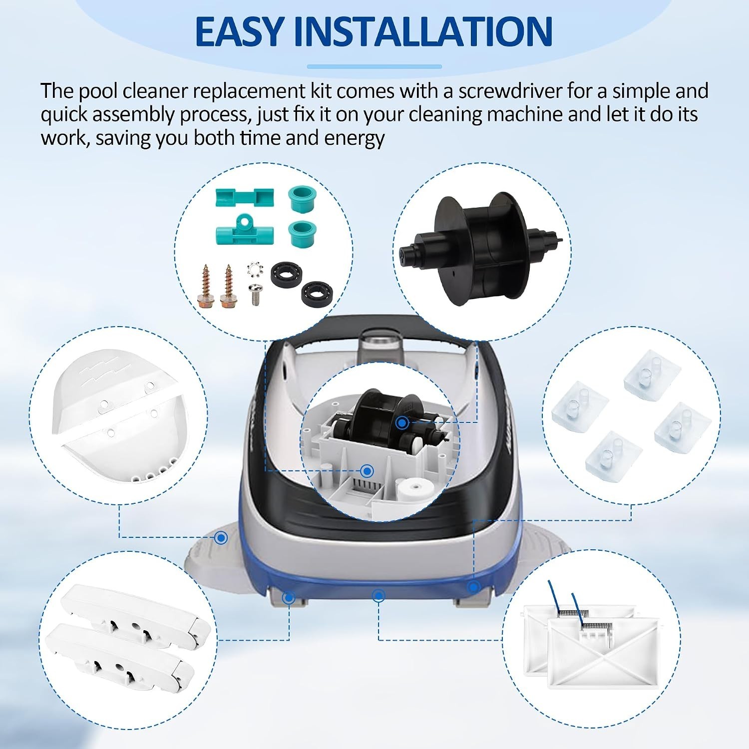 Pool Cleaner Pod Kit & Parts for Hayward Navigator