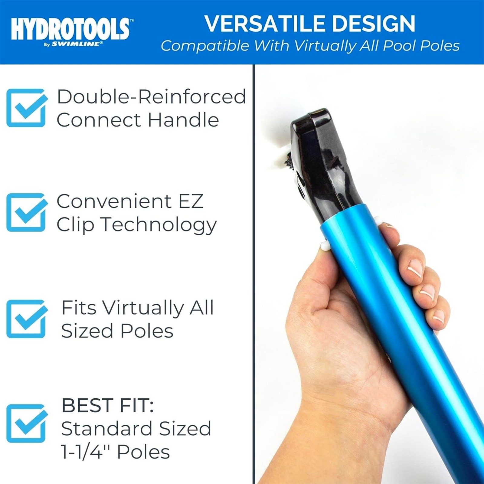 Swimline Hydrotools Professional Service Grade Swimming Pool Leaf Skimmer Net