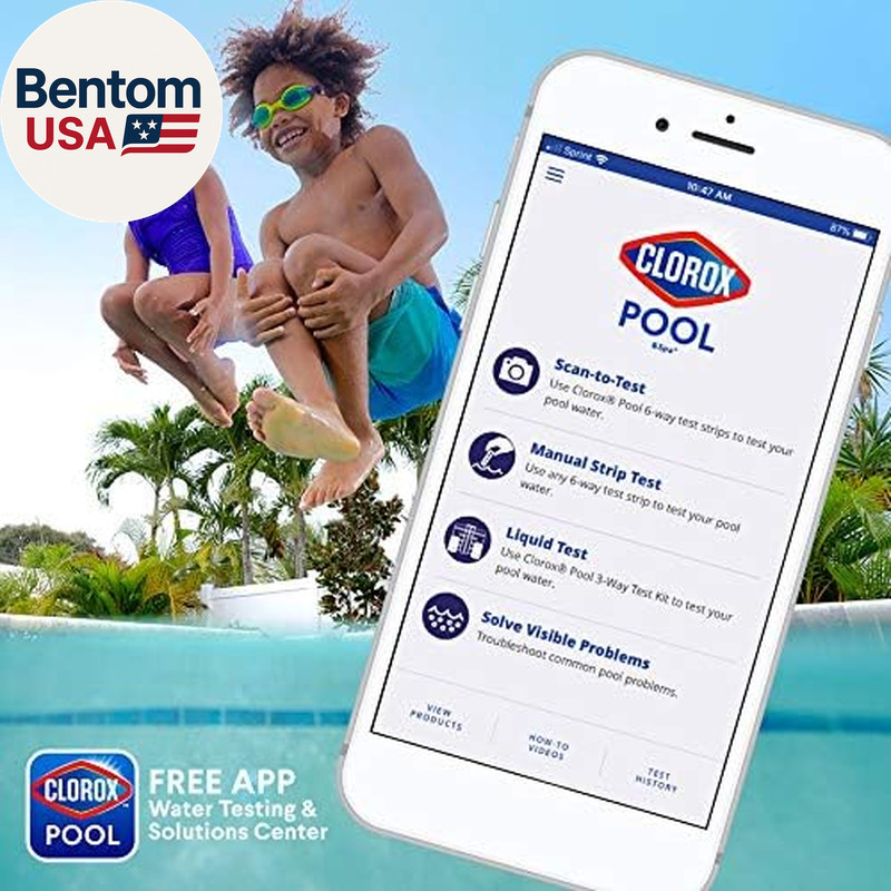 Clorox® Pool&Spa™ Swimming Pool 3-Way Water Test Kit, Accurately Measures Bromin