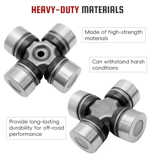 2 Set Front Prop Shaft U-Joint for Polaris ACE ATP Magnum RZR Ranger Sportsman