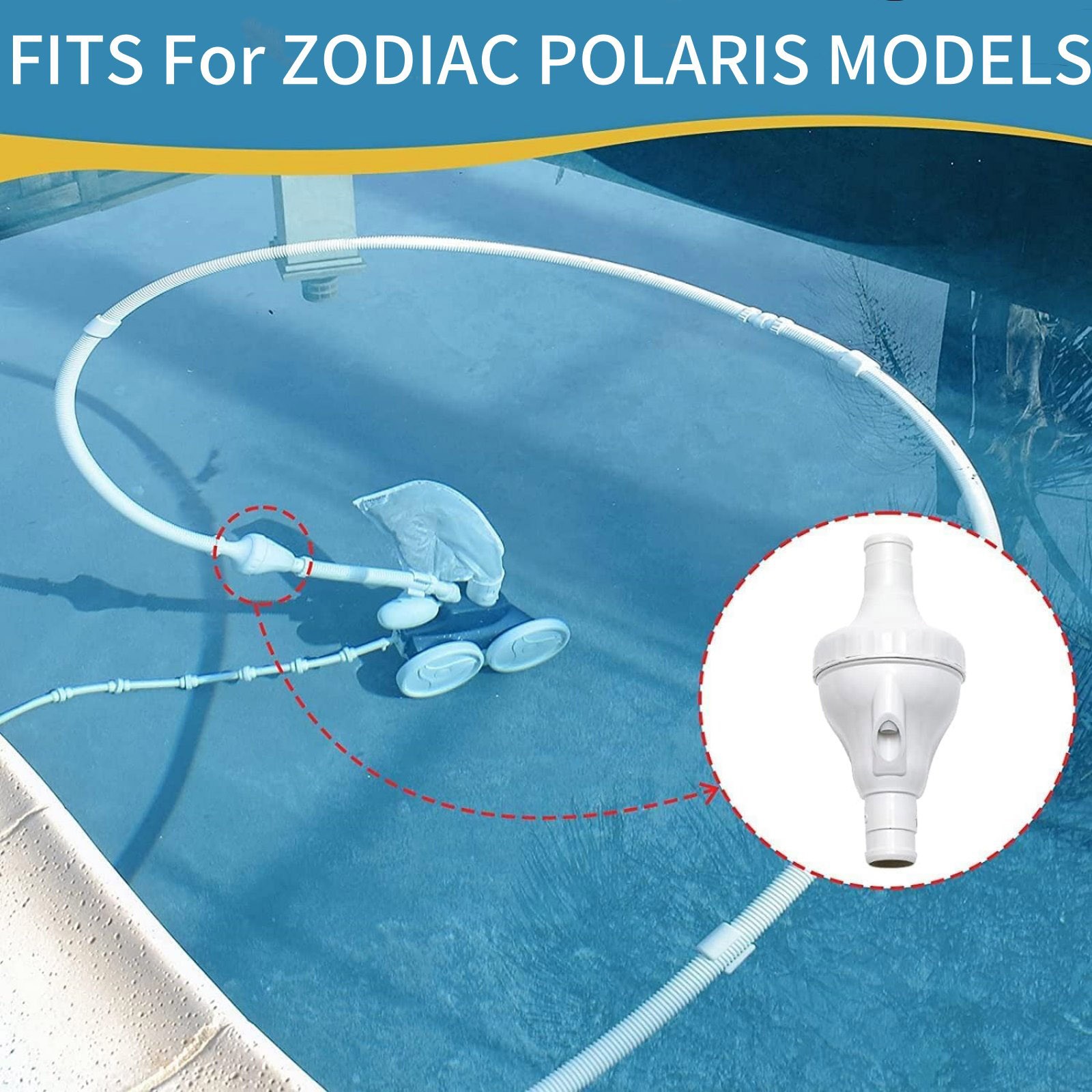 New Backup Valve Replacement 9-100-1200 For Polaris Zodiac 360 Pool Cleaner