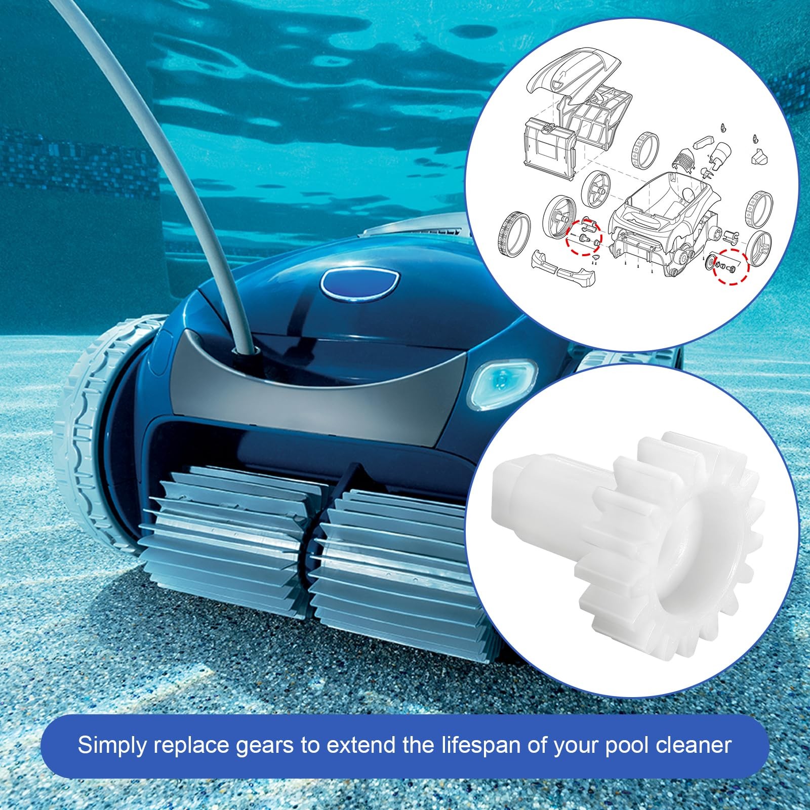 R0639000 Gear with Zodiac Polaris VRX iQ 9450 9550 9300 9350 9400 9650iQ Pool…