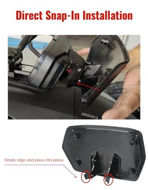 Can-Am Ryker Gauge Spoiler Kit – Black Plastic Spoiler for Can