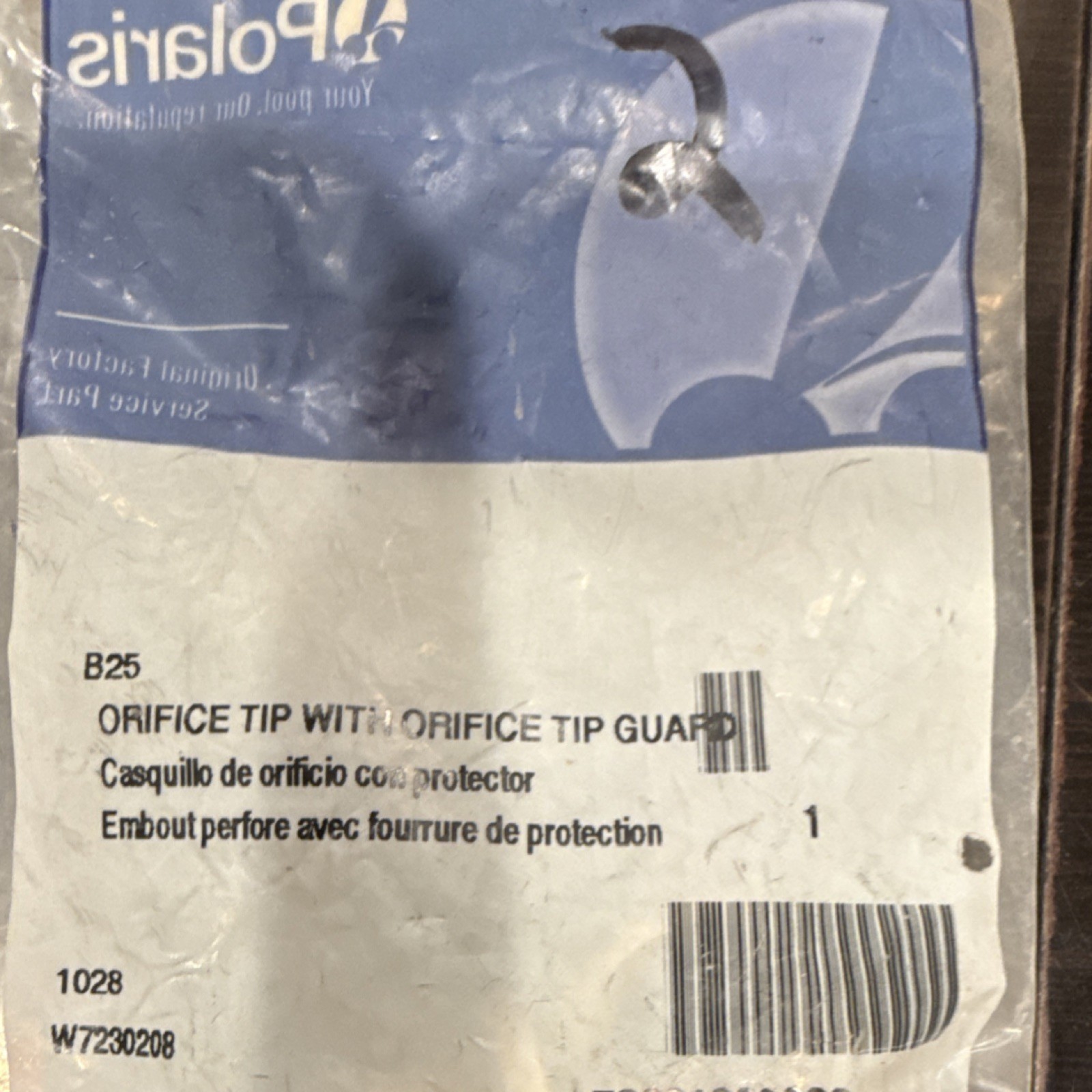 Polaris Orifice Tip with Orifice Tip Guard B25 W7230208 White Plastic Set of 2