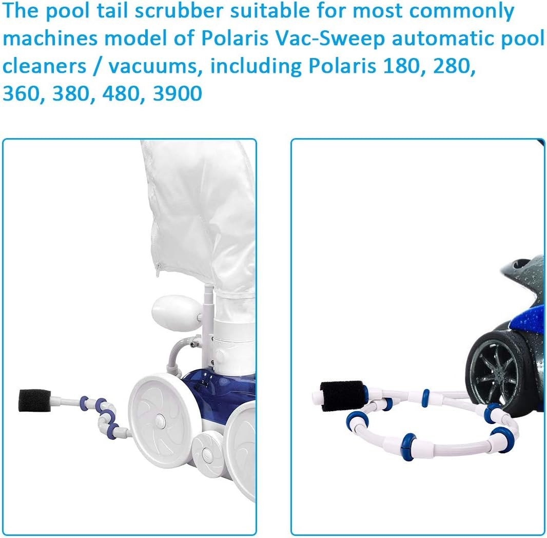 12 Pack Pool Sweep Hose Tail Scrubber for Polaris 180 280 360 380 480 3900 Parts