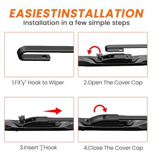 26&Prime; 17&Prime; 12&Prime; Wiper Blades Set for Nissan Pathfinder 2013-2021/ Nissan Rogue