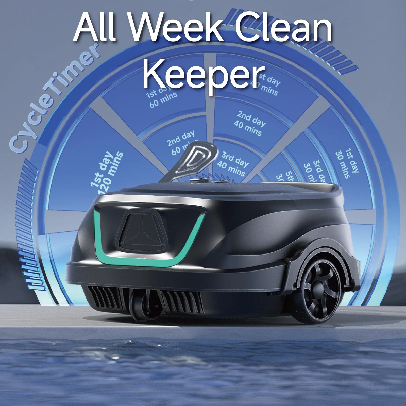 WYBOT A1 Cordless Robotic Pool Cleaner, Automatic Pool Vacuum – WYBA1