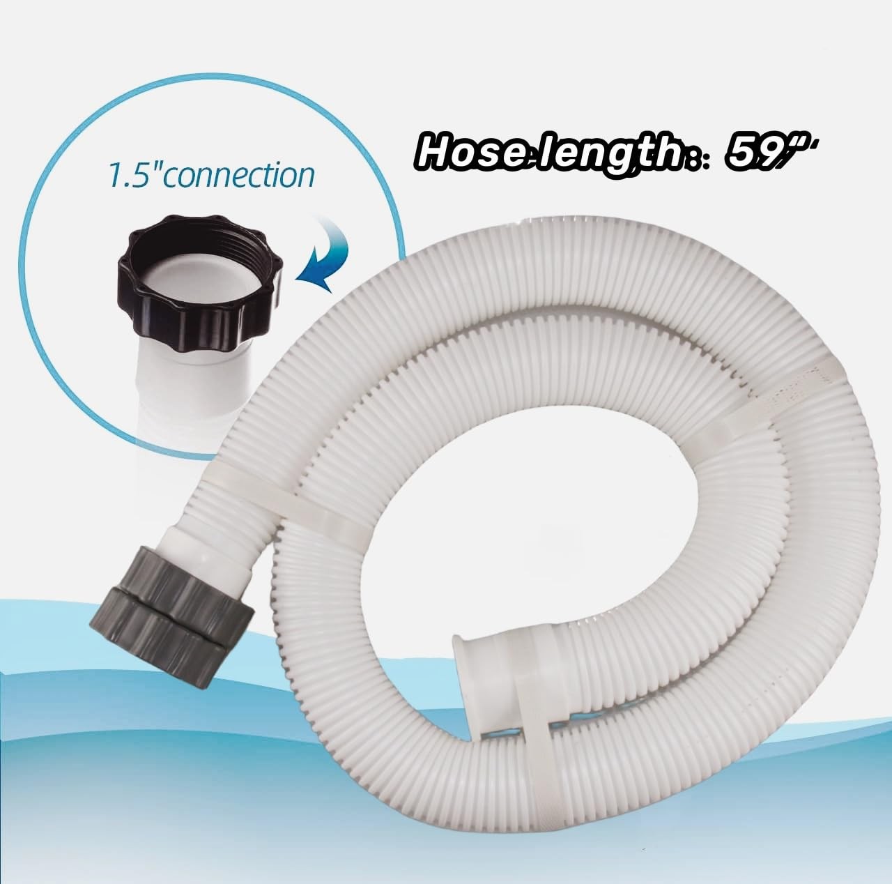 1-1/2 Inch × 59 Accessory Pool Pump 1.5 inches x 59 inches, 1 pack