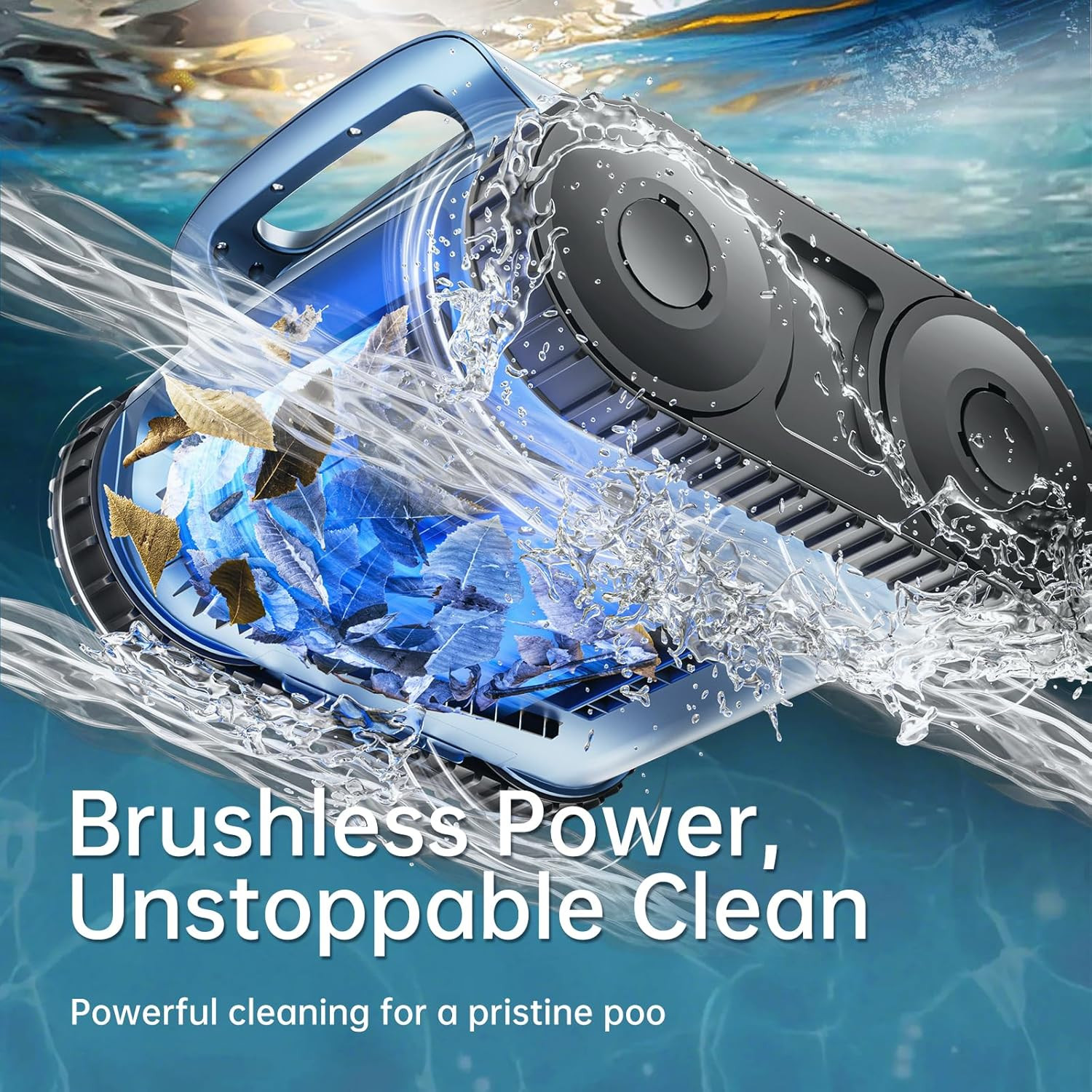 2026 Cordless Robotic Pool Cleaner Wall Climbing Pool Vacuum for Inground Pools