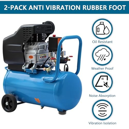 Anti Vibration Heavy Duty Rubber Foot, 1 X 2.5 Inch, Shock Pad Fit for Air