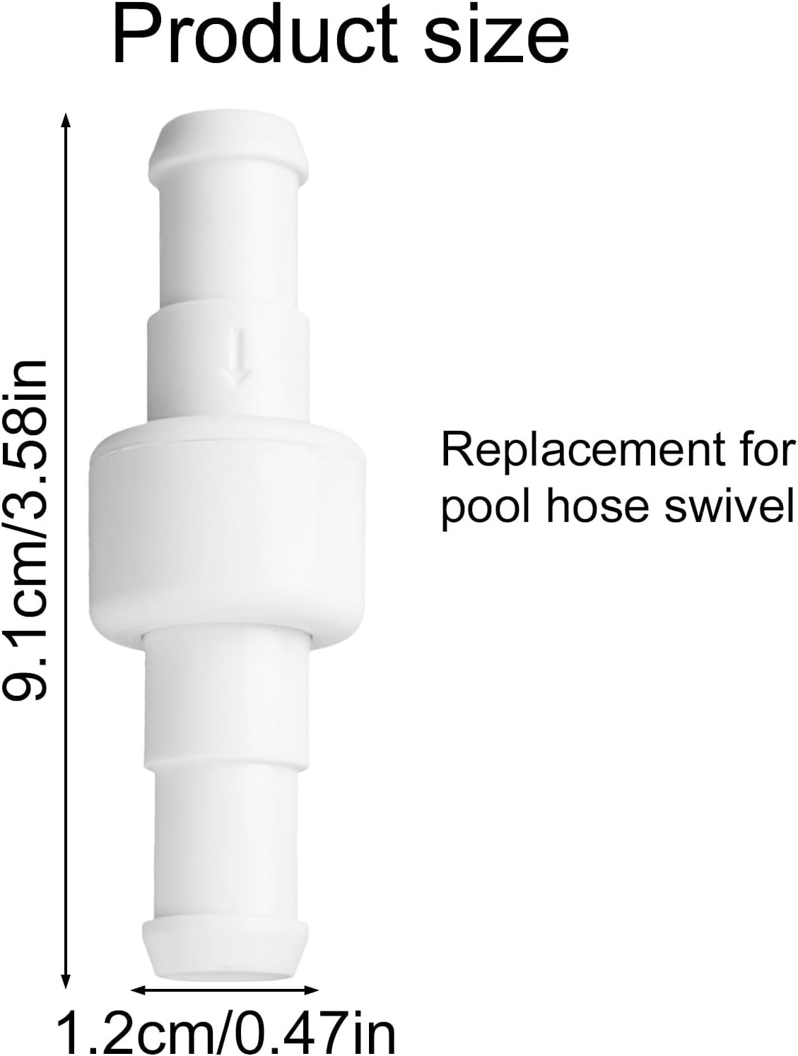 3pcs 180, 280, 380 Pool Cleaner Ball Bearing Hose Swivel Combo Kit Replacement w