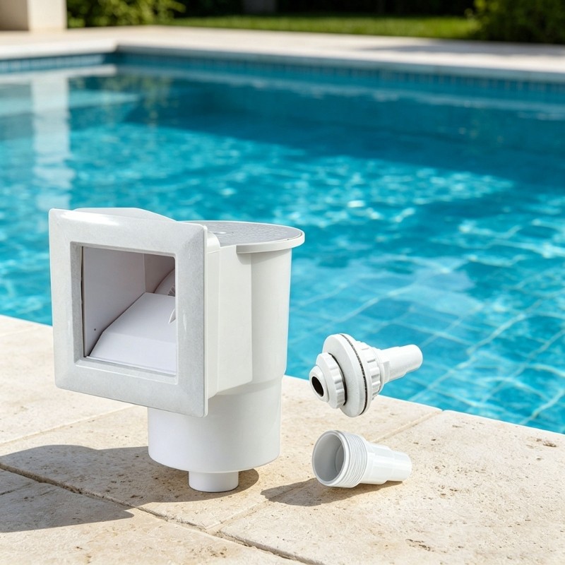 Hard ABS Plastic Pool Cleaner With Removable Basket And Seal Tape