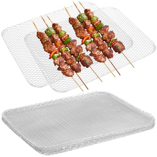 Grill Topper: 10 Pcs Disposable Grill Grates – Non-Stick Heavy Duty Aluminum