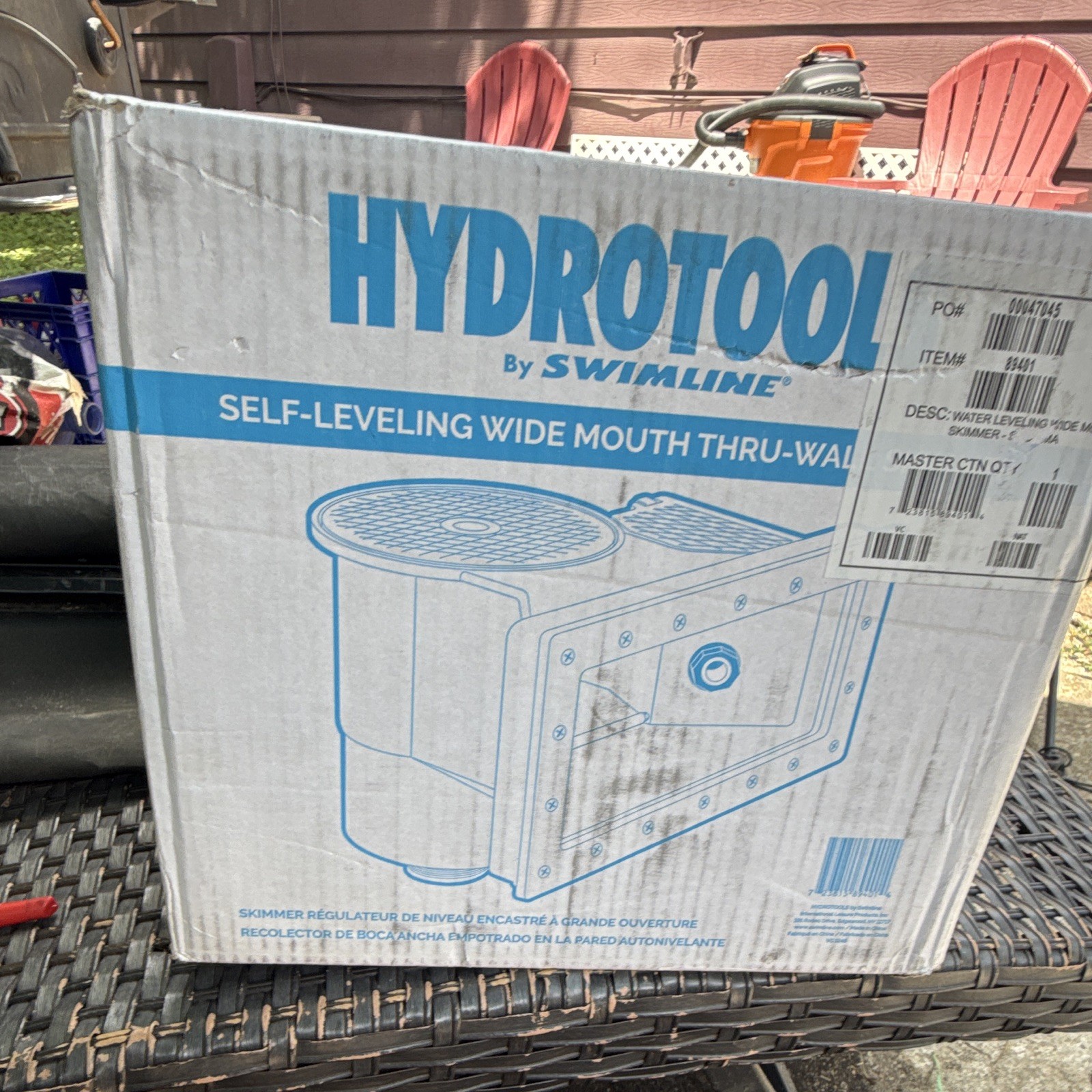 HydroTools White Thru-Wall Skimmer Kit – Above Ground Pools
