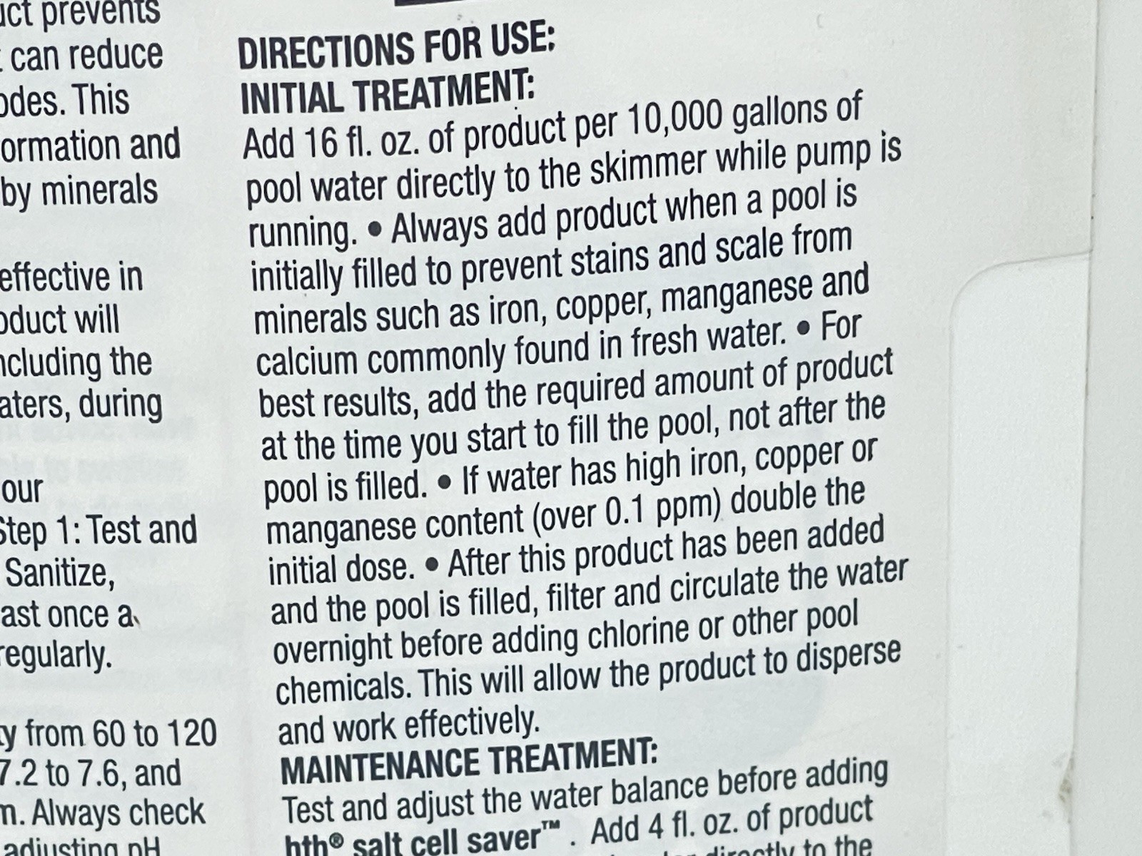 Hth Salt SCell Saver Pool Care 1ea 32 oz blt- New