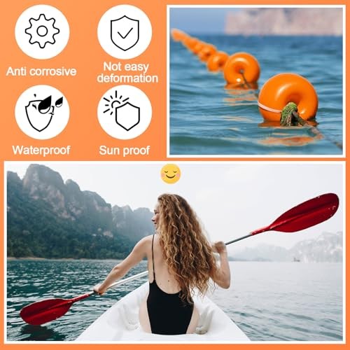 Deep Water Fishing Float 4.72 x 2.75 » Heavy Duty Pool Buoy Float 12 Orange