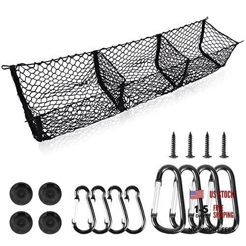 Cargo Net Trunk Bed Organizer for Ford/Dodge/GMC/Chevy 59 inches
