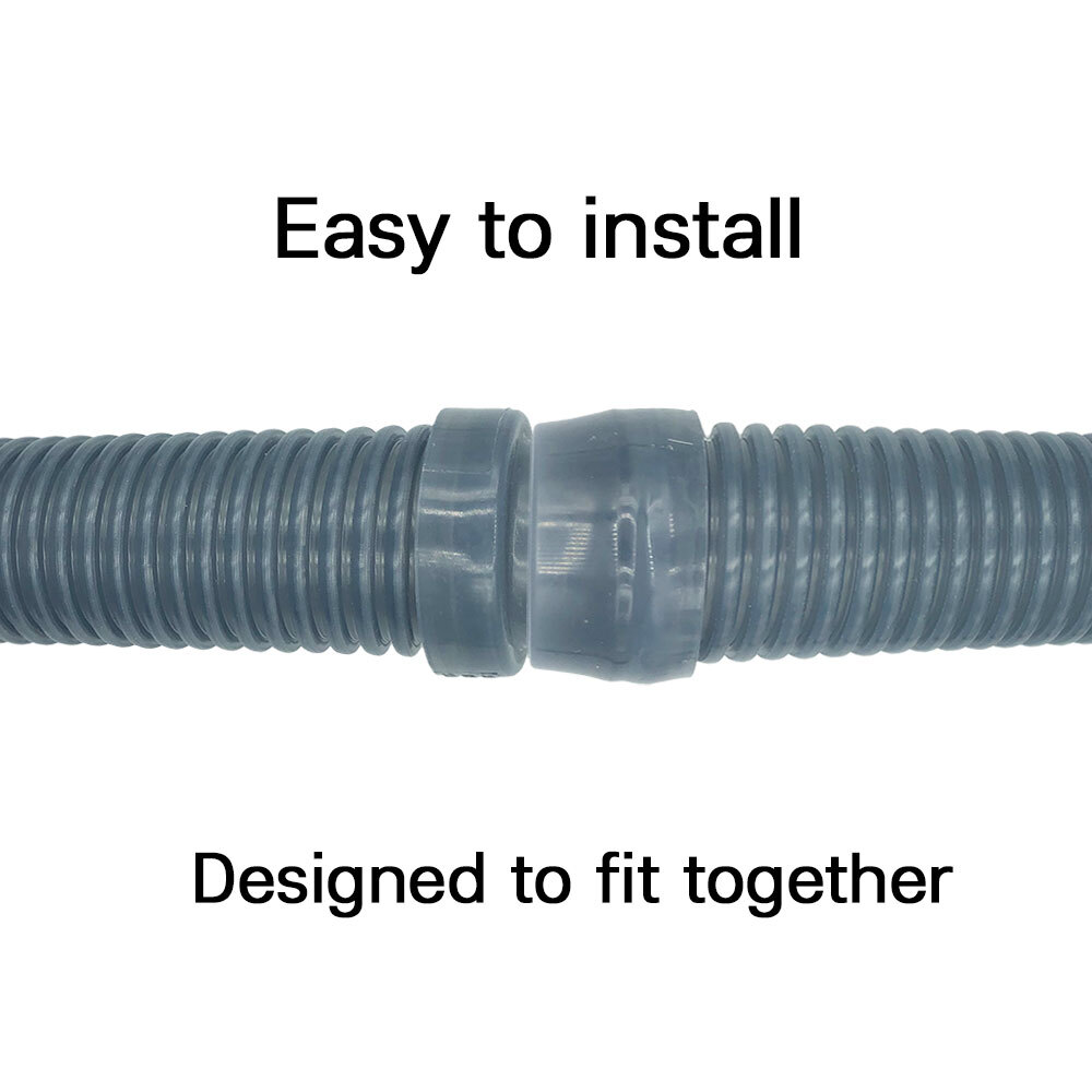Puri Tech Pool Vac Ultra AquaBug Hose Translucent Blue 1.5 inch x 4 feet 6 Pack