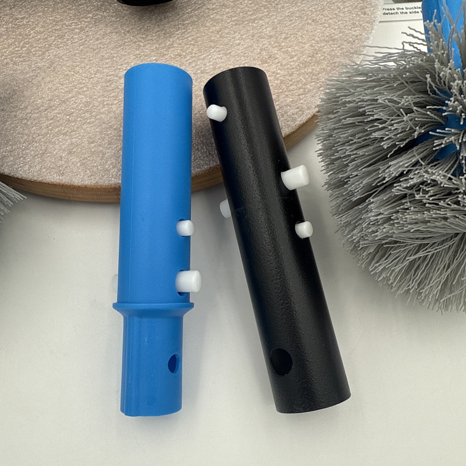 20 » 2 in 1 Pool Brush Head Cobweb Duster Heavy Duty Pool Cleaning Detachable…