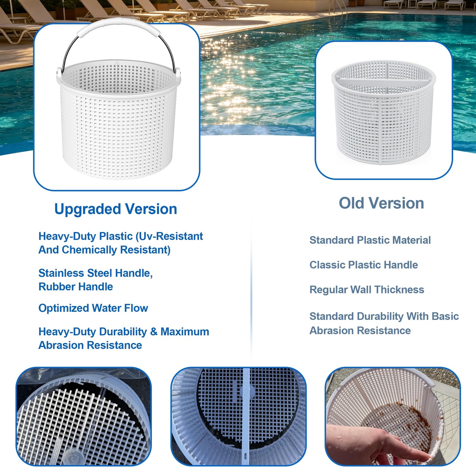 Skimmer Basket for Inground Pools Hayward SPX1082CA- with Aladdin B-152, SP10…