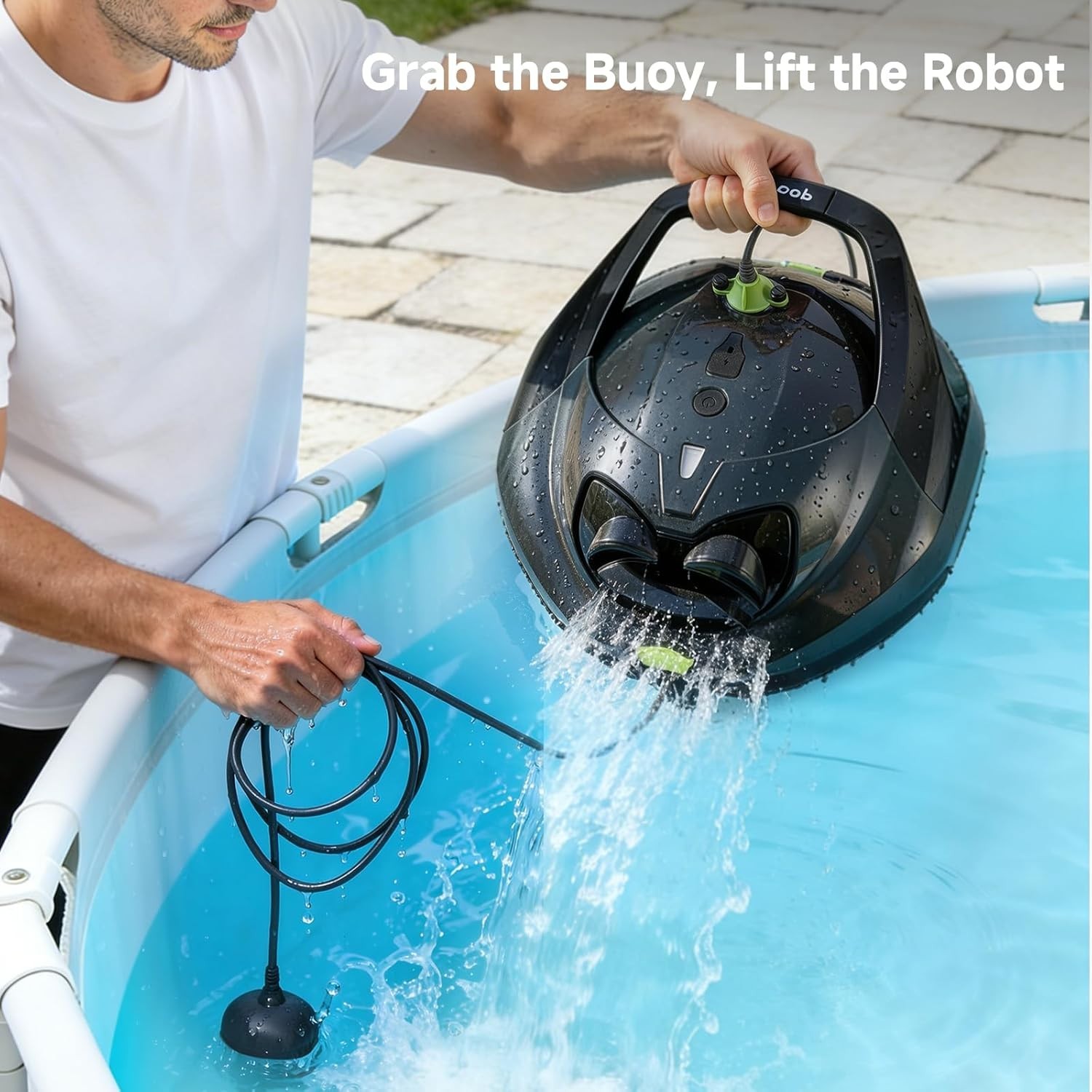 PF1 Cordless Pool Vacuum Cleaner Robot for Above & In-Ground Pools