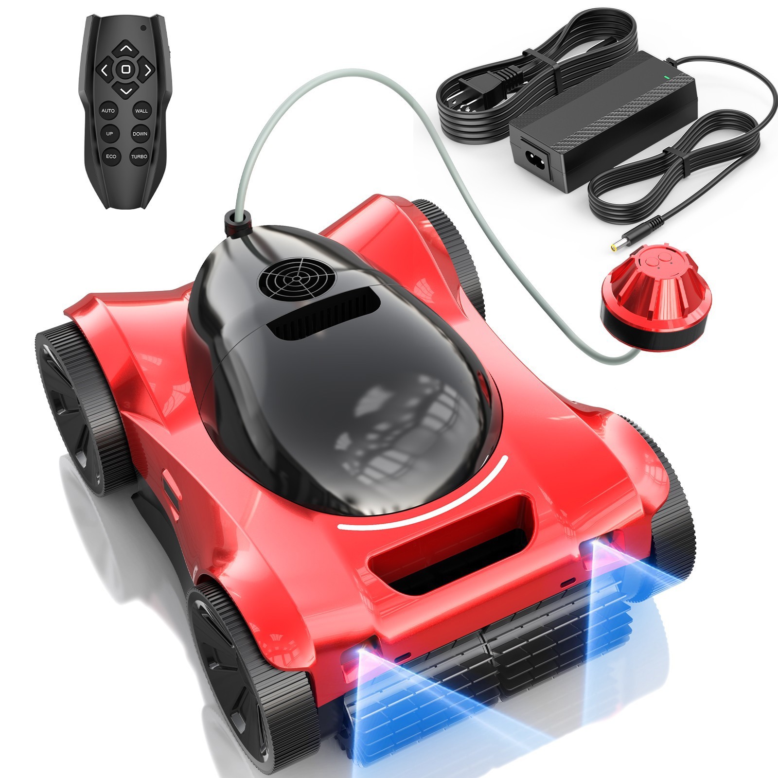 New 22V 10400mAh Cordless Robotic Pool Cleaner Wall Climbing 300W 600m² Coverage