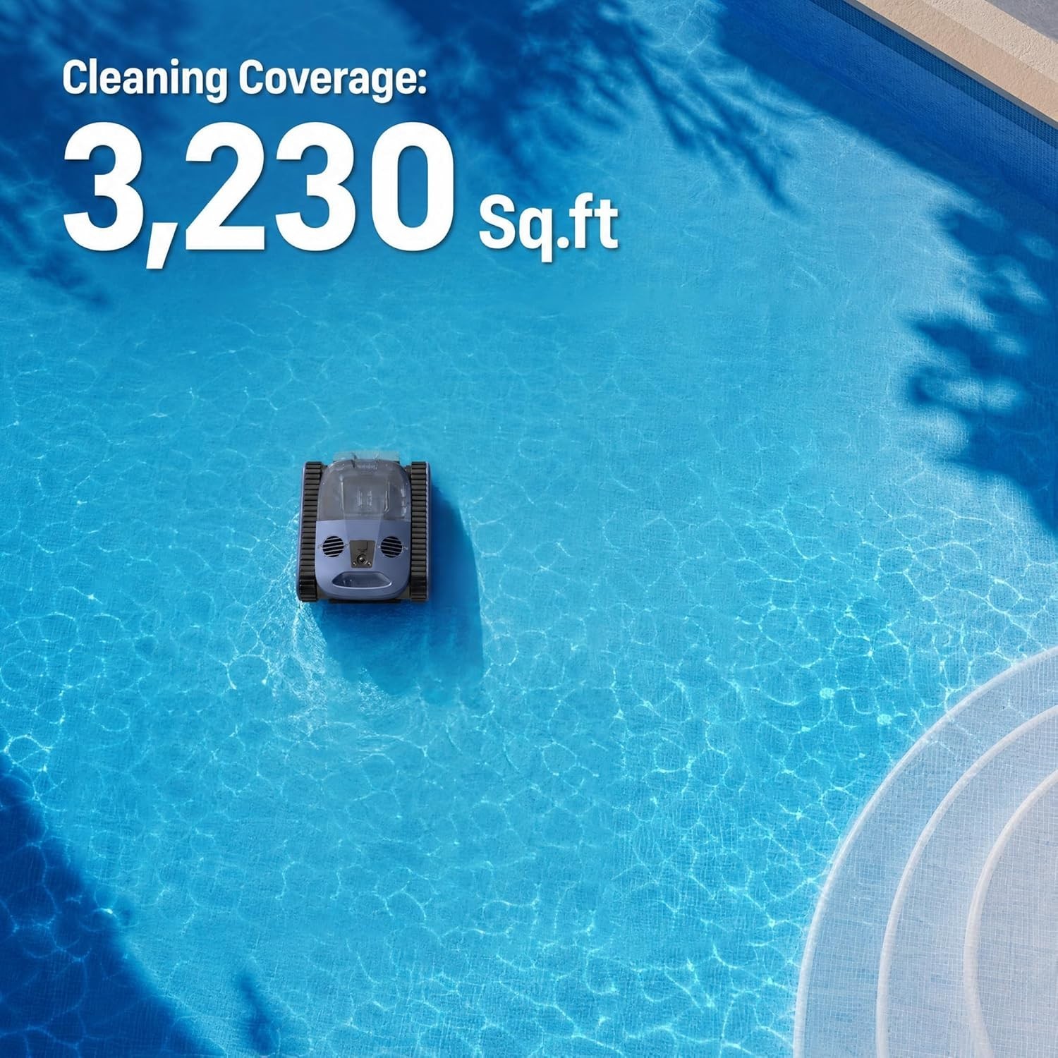 (2026 New) Cordless Robotic Pool Cleaner, 180-Min Wall-Climbing SAT 40