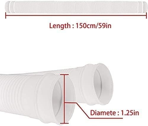 Pool Hose Replacement 1.25Inches Diameter 1.25 x 59 inches