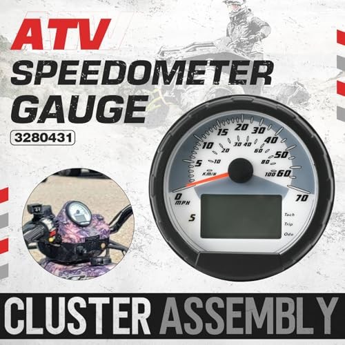 3280431 ATV Speedometer Gauge Cluster Assembly Compatible with Polaris