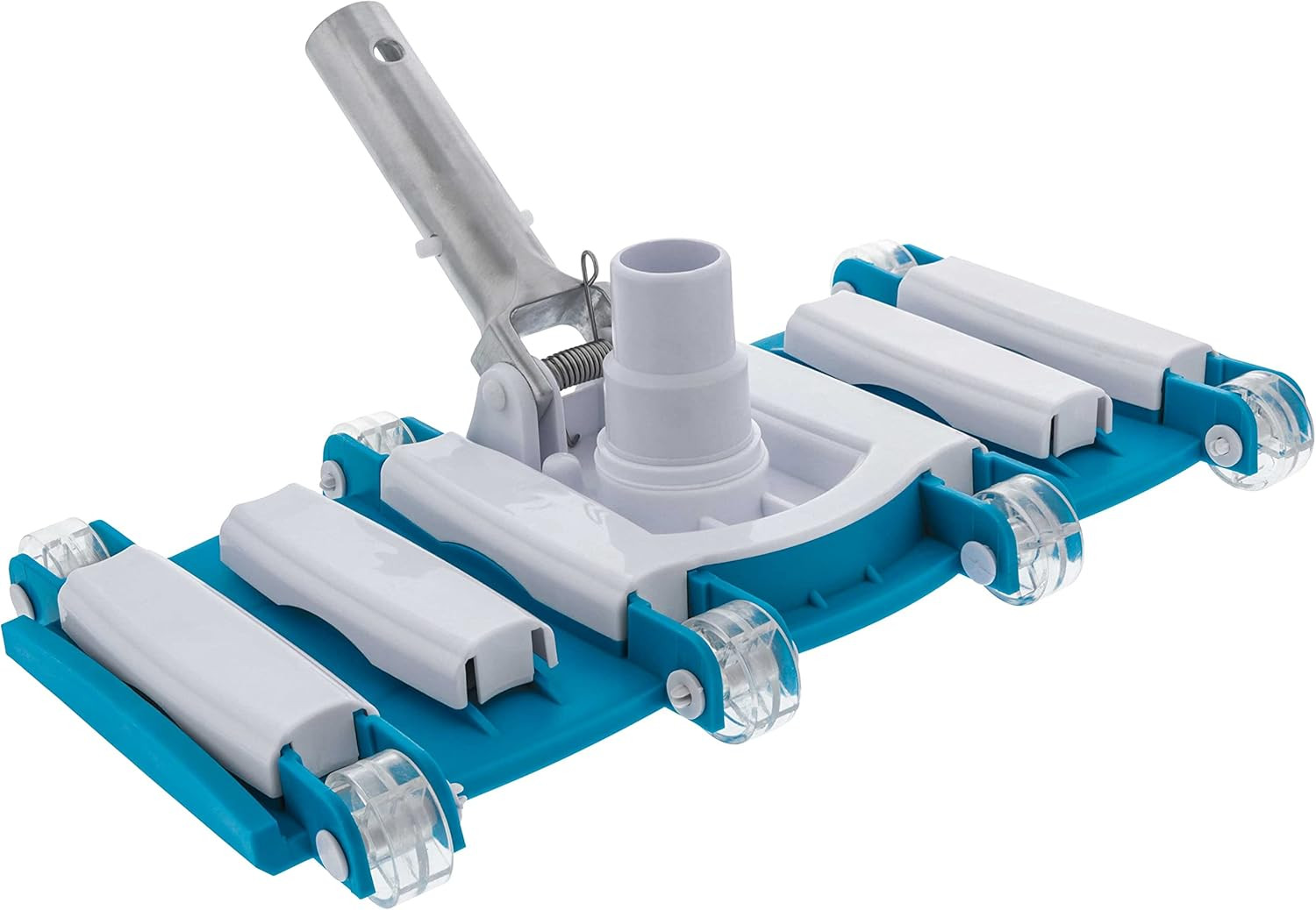 14&Prime; Manual Pool Vacuum Head for Inground Pools, Flexible, Weighted – 6 Weights,