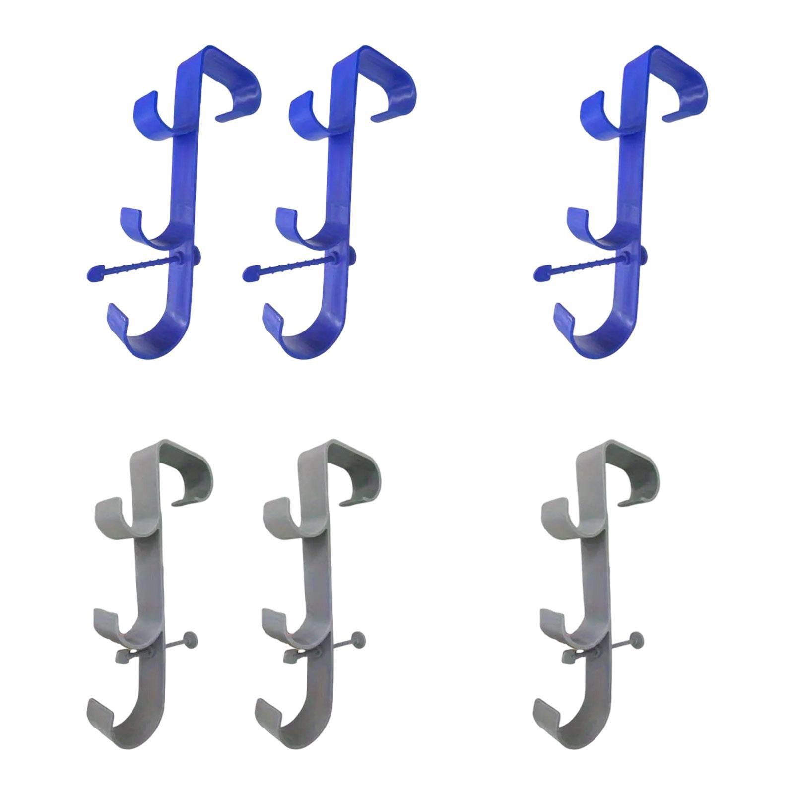 Pool Pole Hanger Poolside Pool Leaf Skimmer Net Holder for Leaf Rakes Poles