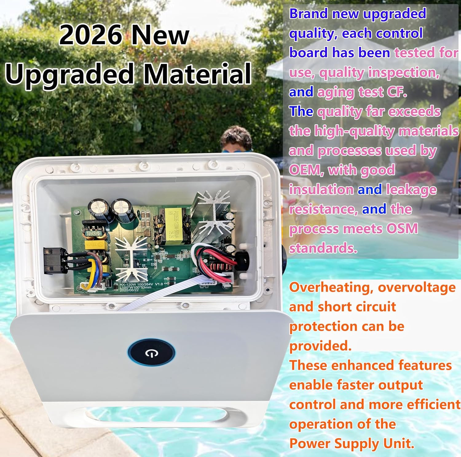 2026 Upgraded 99956034 Power Supply Unit (100-240VAC) with 5898412LF Power Cord,