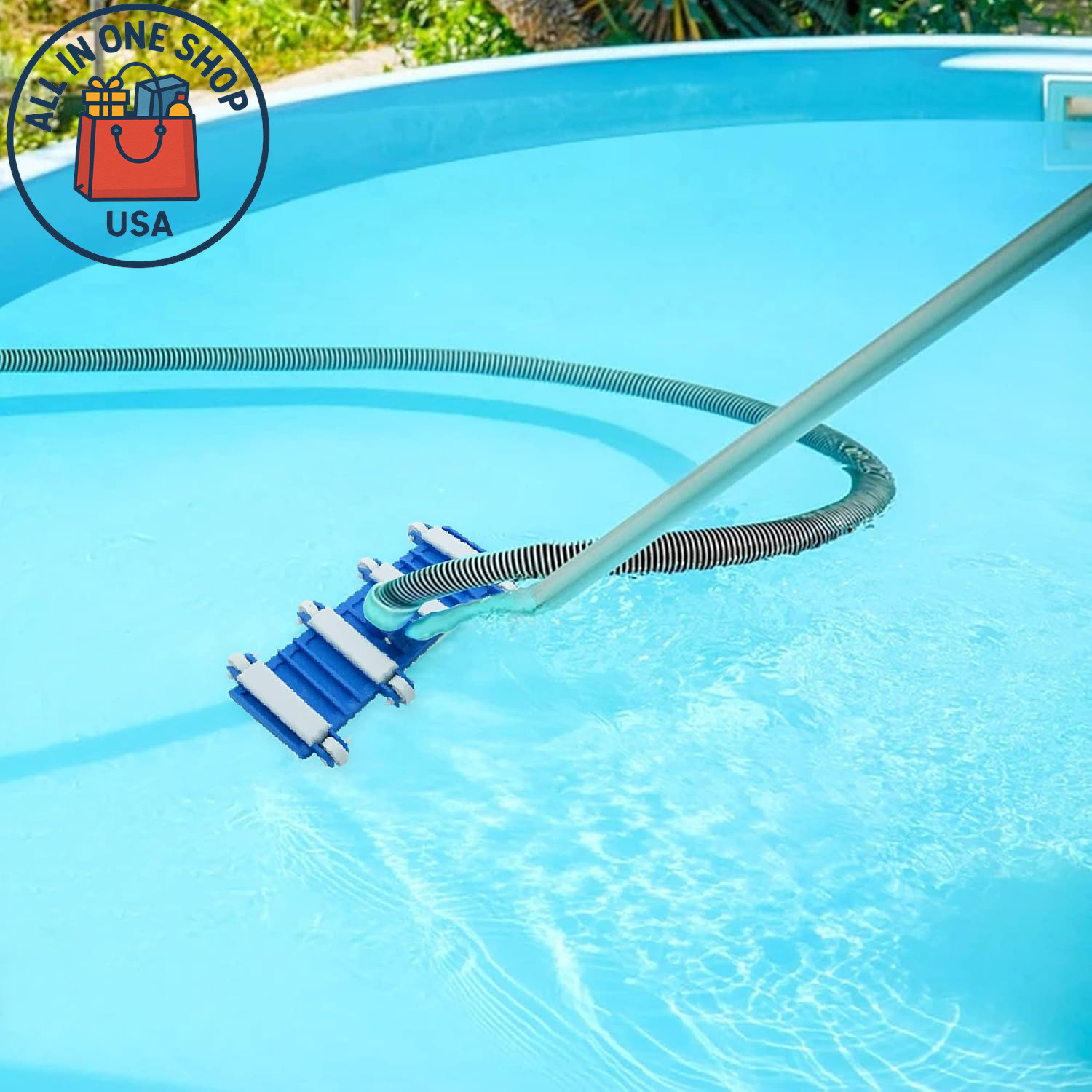 14&Prime; Heavy Duty Pool Vacuum Head with Wheels for Above & Inground Pools