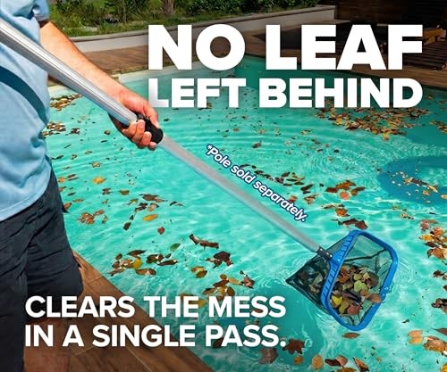 Danny&rsquo;s Pool Products Heavy Duty Pool Skimmer Net Leaf Rake for Cleaning