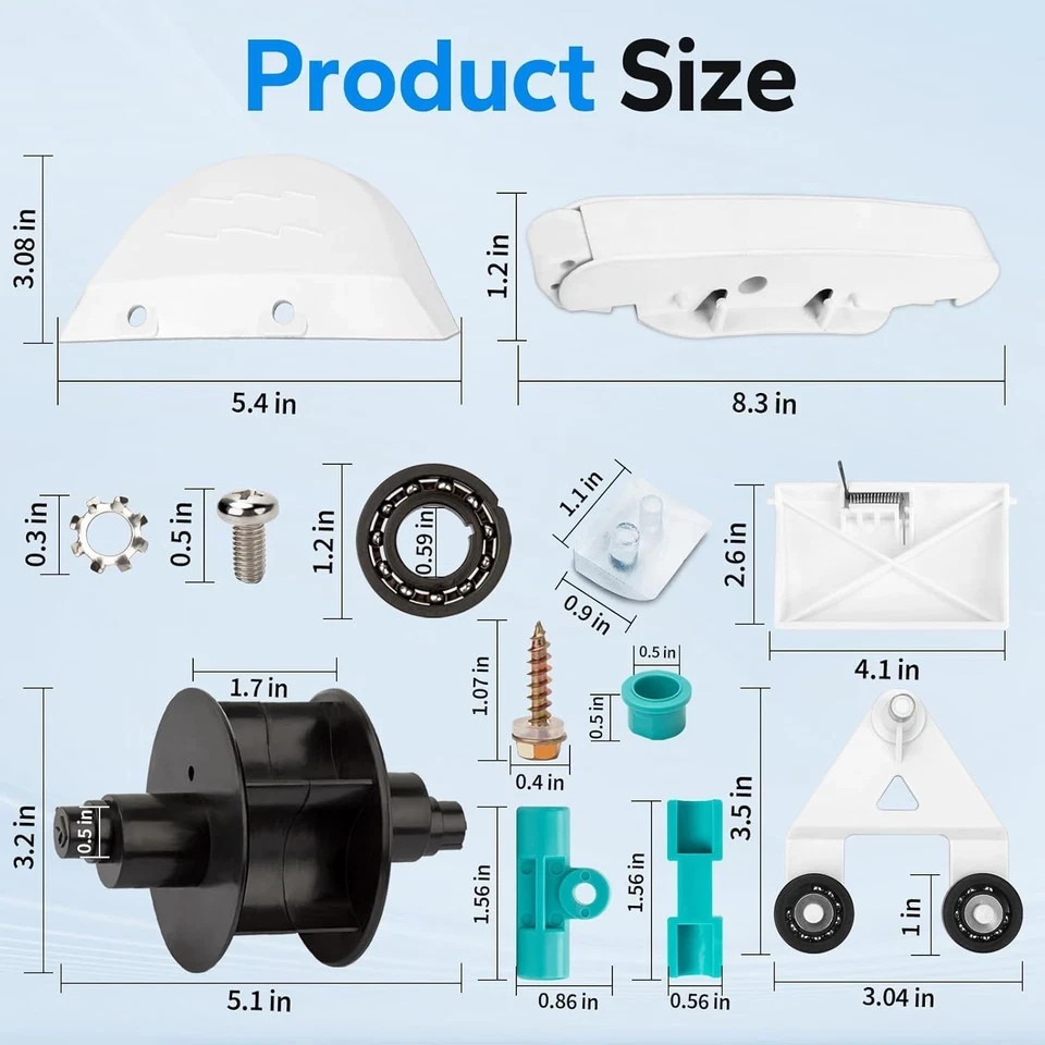 .Pool Cleaner Pod Kit AXV417WHP Rebuild Kit AXV621DAT for Hayward Navigator Vac.