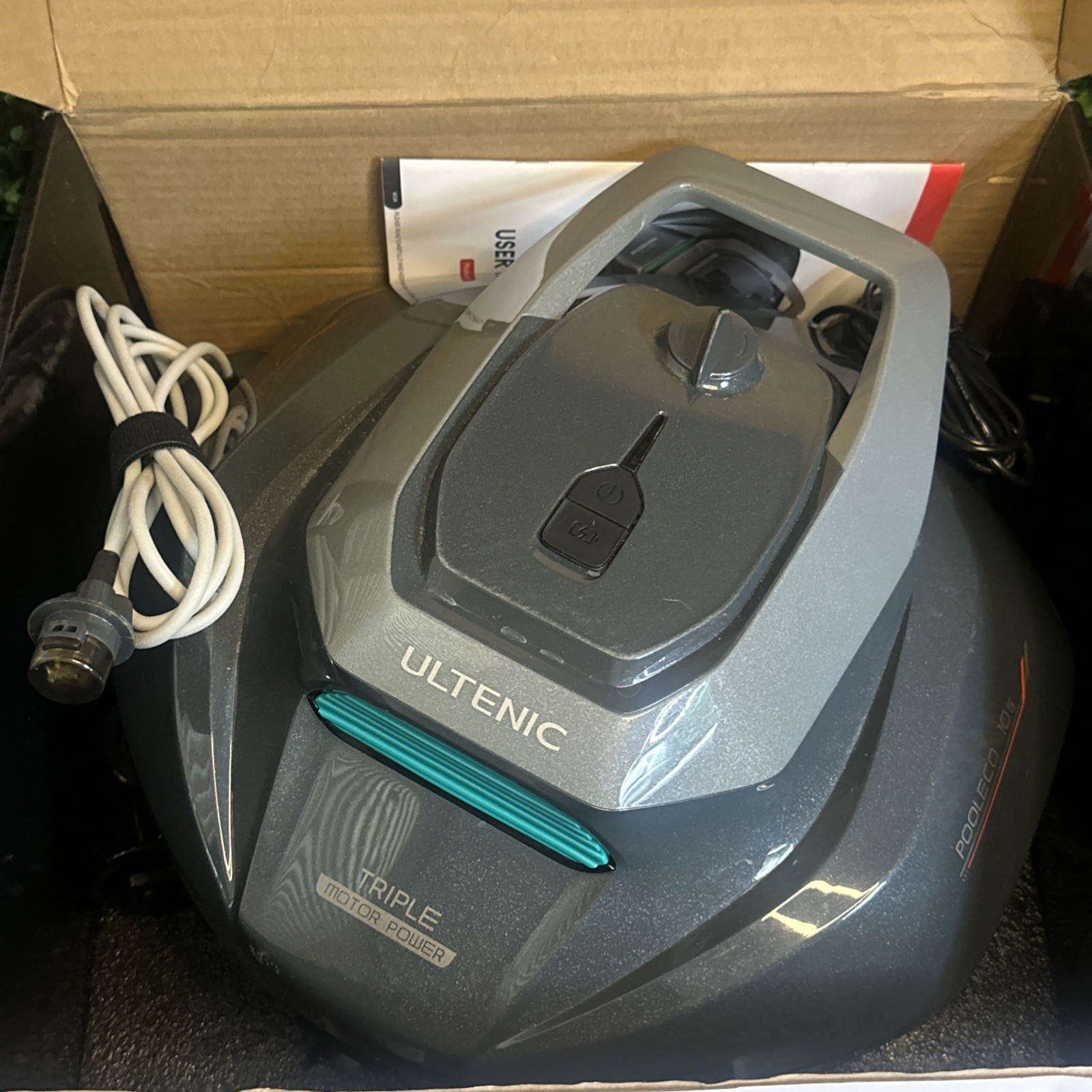 Ultenic Robotic Pool Cleaner Pooleco 10 Cordless 3-Motor Automatic Vacuum 850 ft